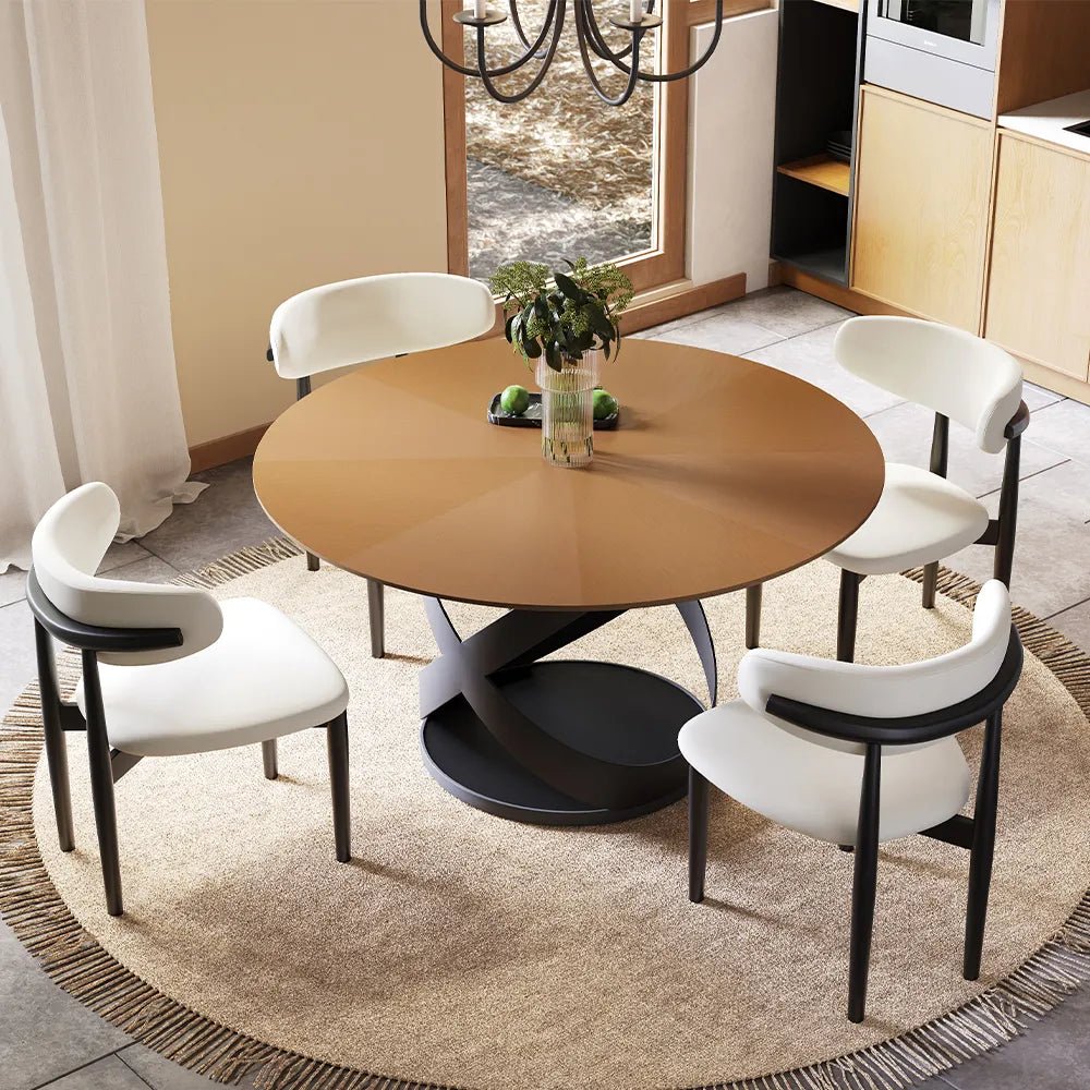 Maxwell Crest Wood Dining Table - Exclusivia