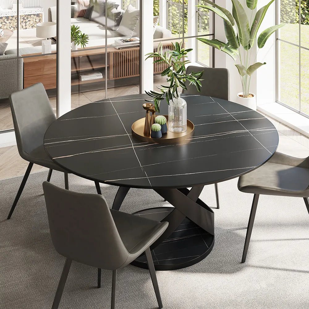 Maxwell Crest Wood Dining Table - Exclusivia