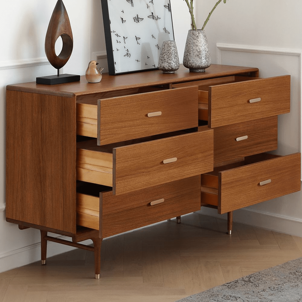 Meridian 140 cm Mid - Century Modern Dresser - Exclusivia