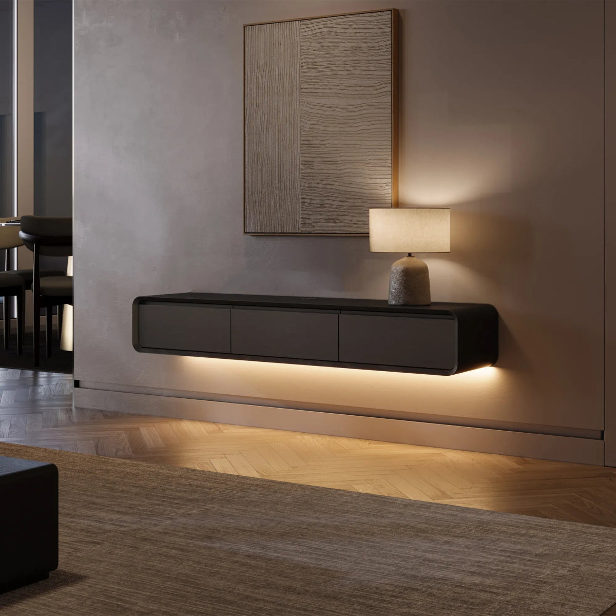 Merrin 160 cm Minimalist Floating TV Stand - Exclusivia