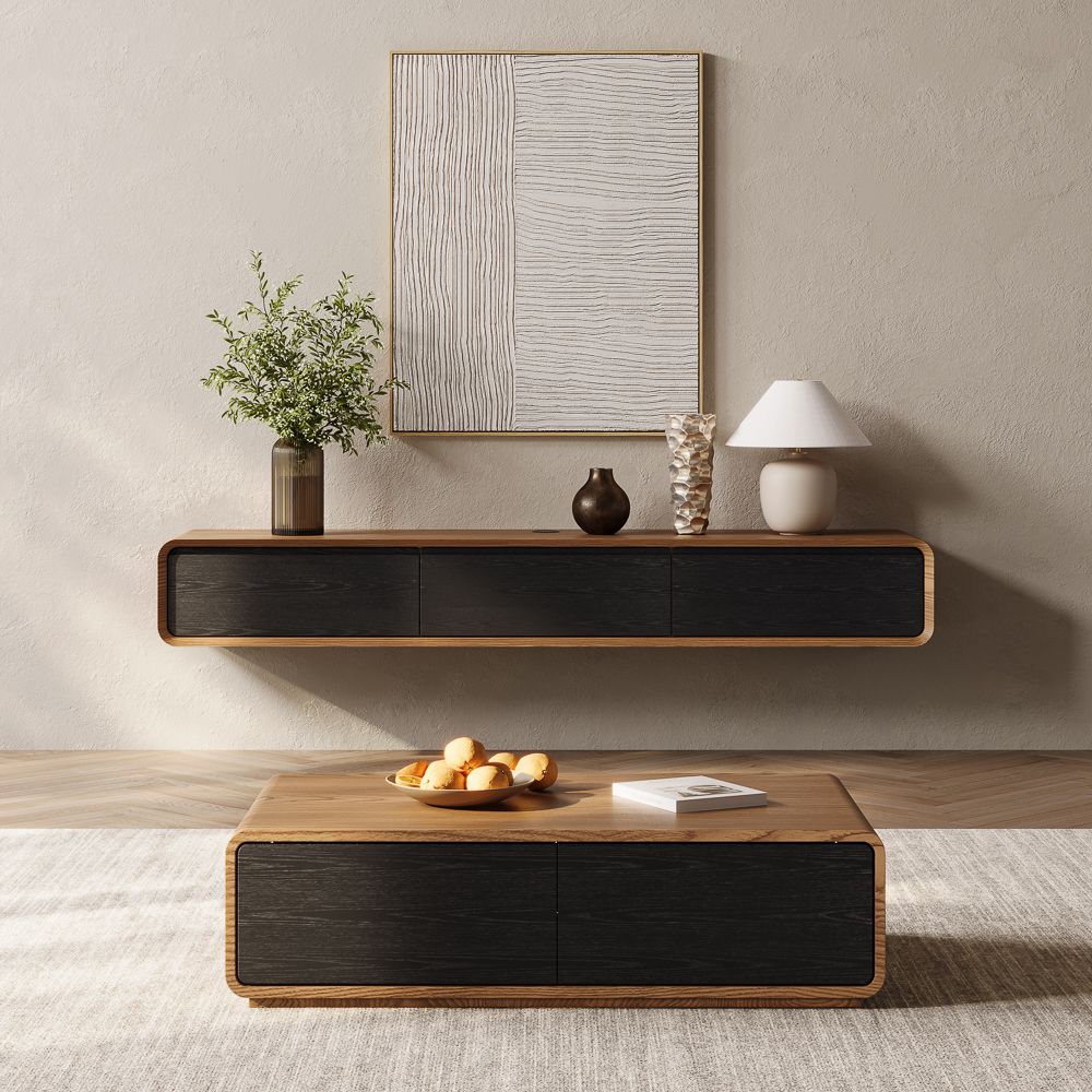 Merrin Minimalist Floating TV Stand - Exclusivia