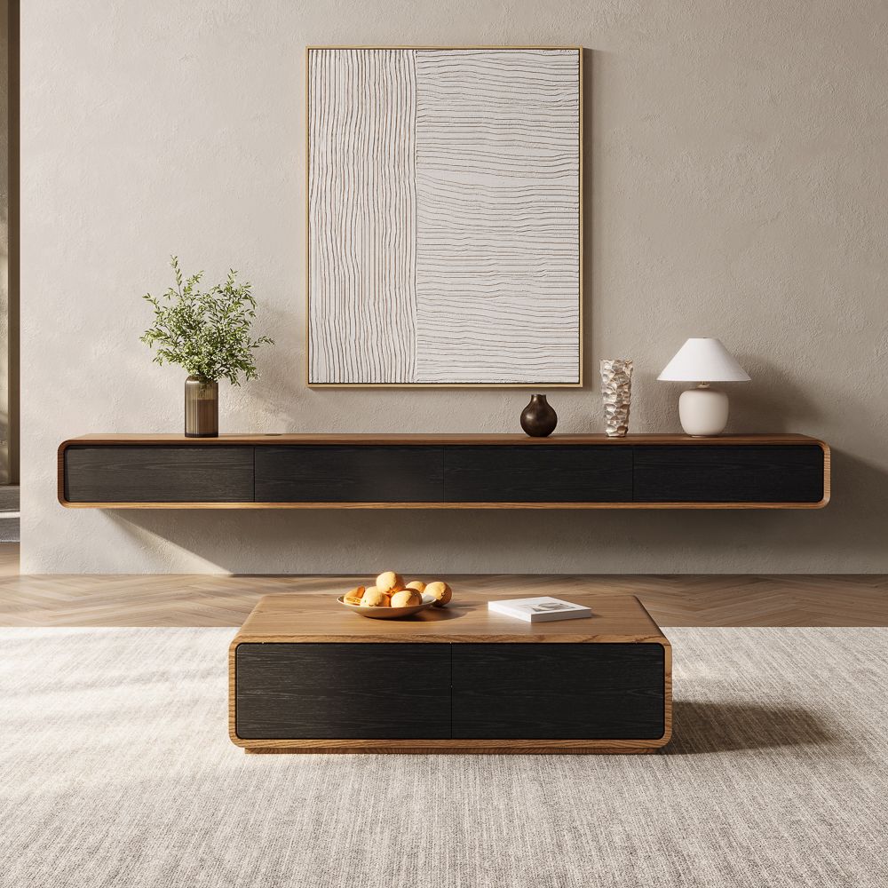 Merrin Minimalist Floating TV Stand - Exclusivia
