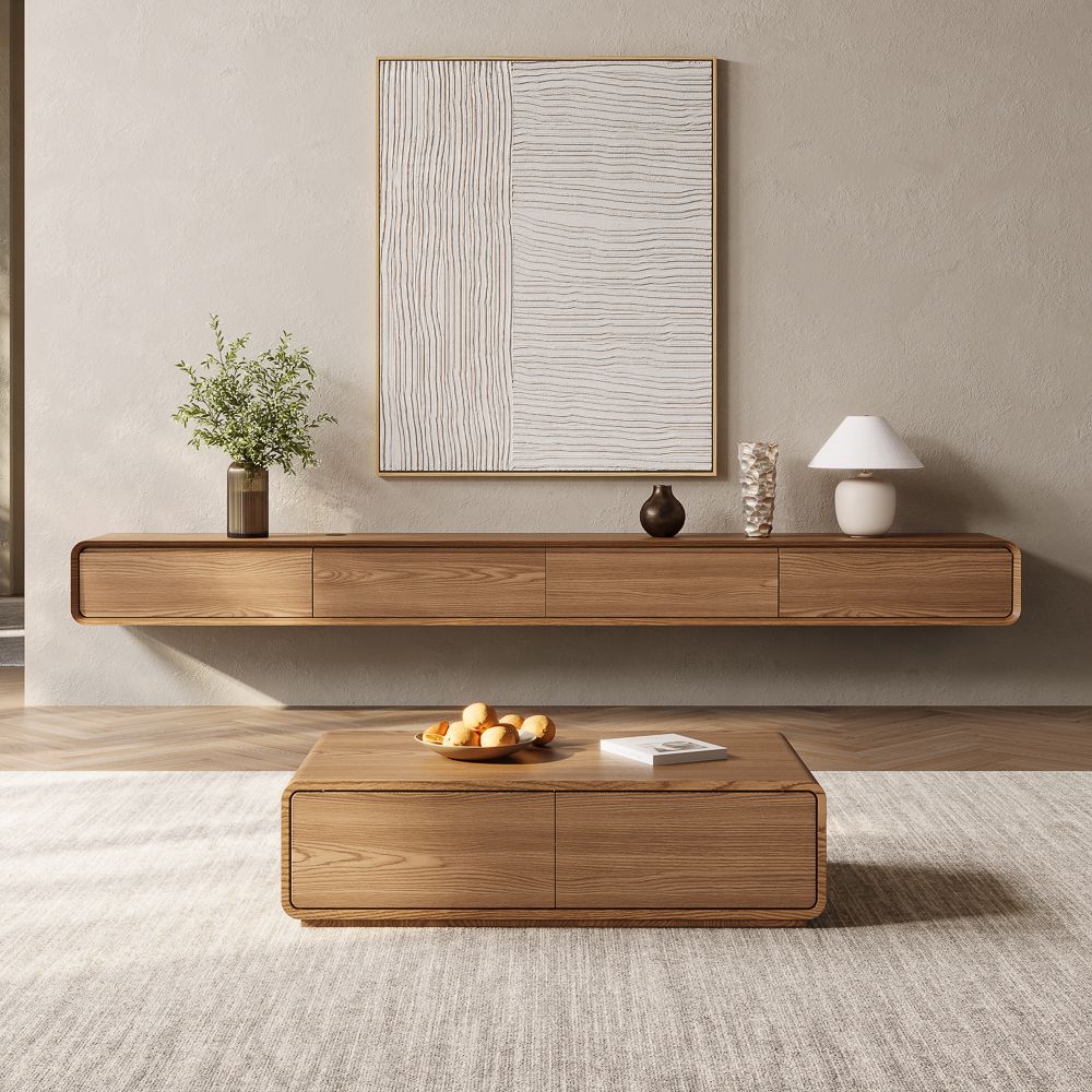 Merrin Minimalist Floating TV Stand - Exclusivia