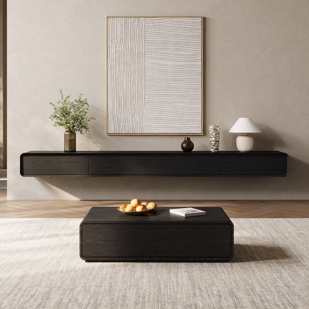 Merrin Minimalist Floating TV Stand - Exclusivia