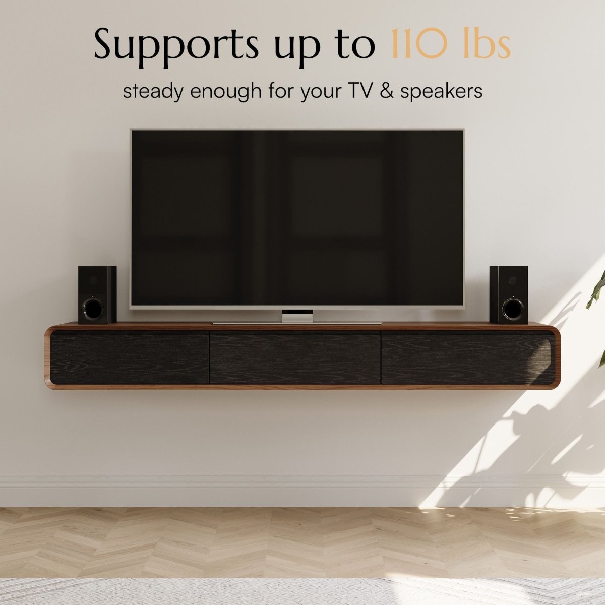 Merrin Minimalist Floating TV Stand - Exclusivia