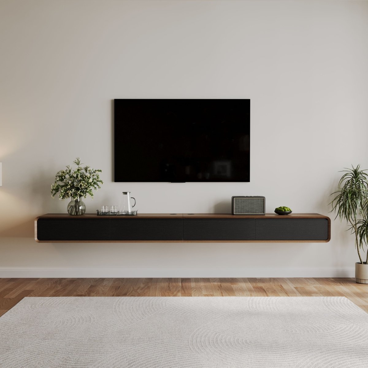 Merrin Minimalist Floating TV Stand - Exclusivia