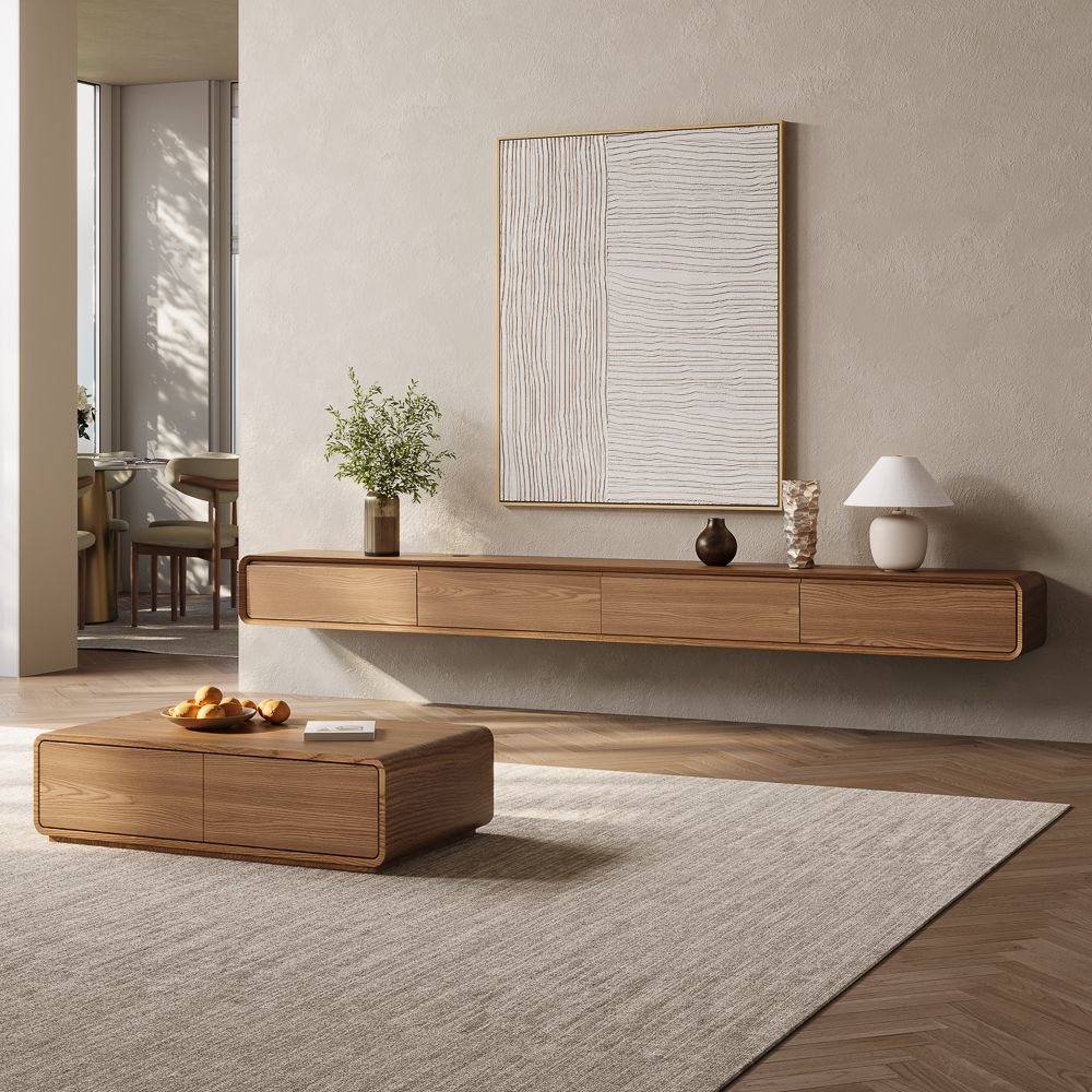 Merrin Minimalist Floating TV Stand - Exclusivia