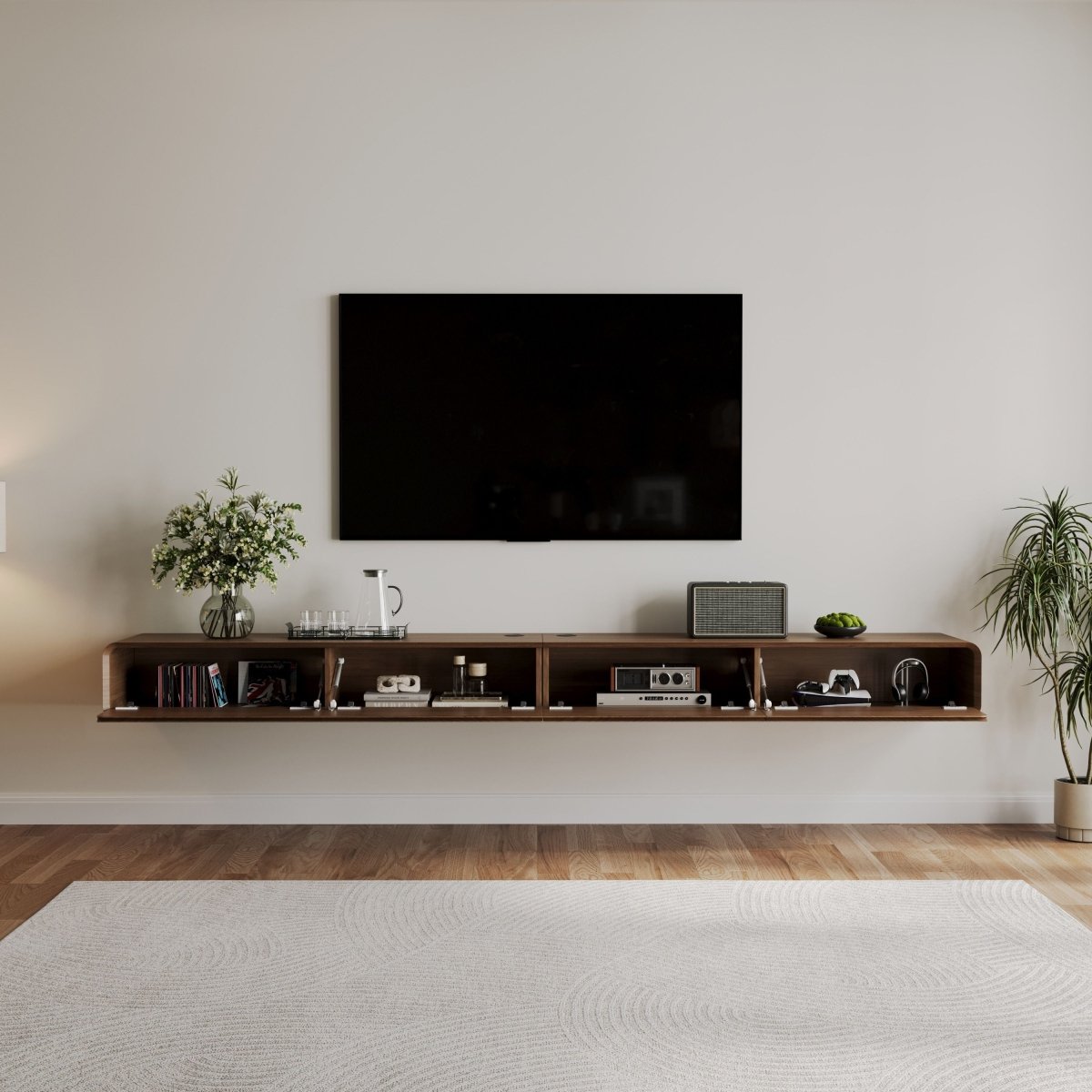 Merrin Minimalist Floating TV Stand - Exclusivia