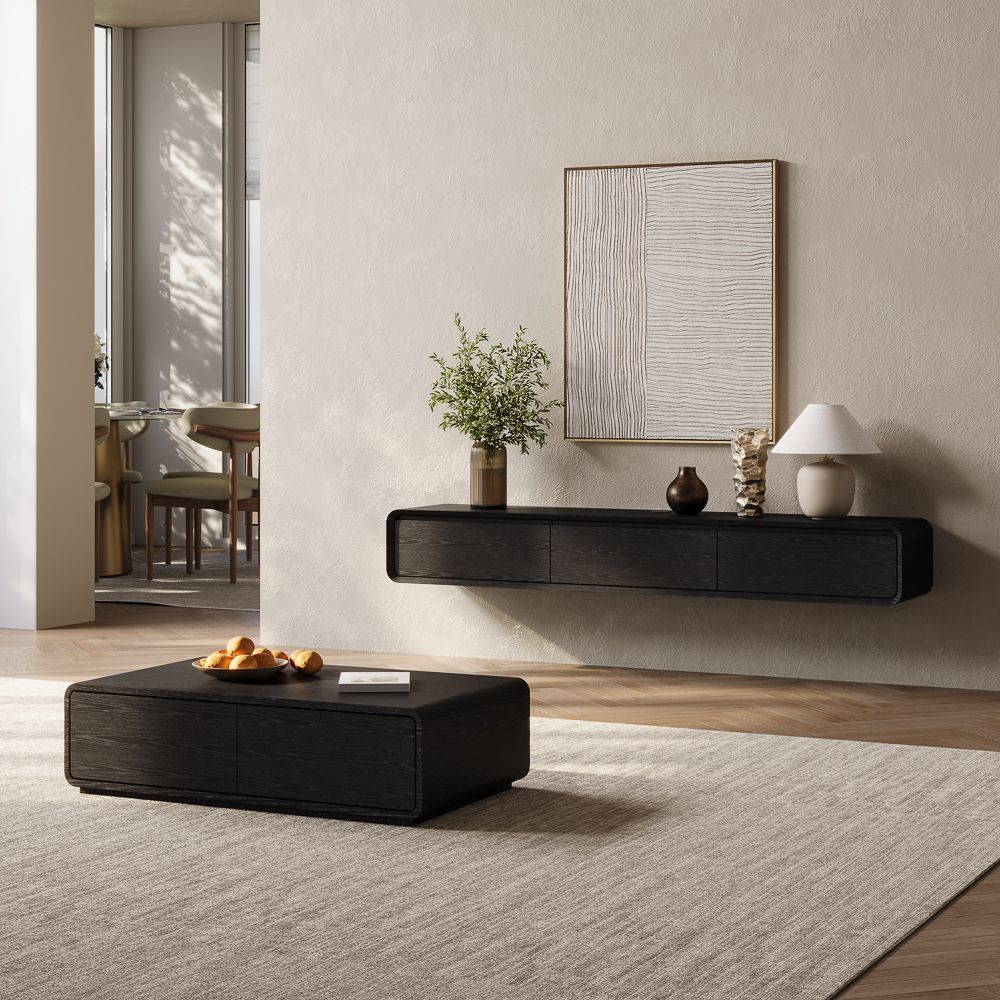 Merrin Minimalist Floating TV Stand - Exclusivia