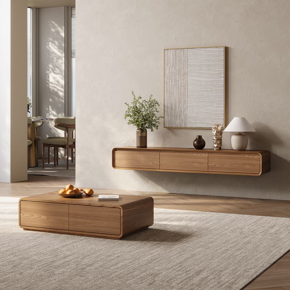 Merrin Minimalist Floating TV Stand - Exclusivia