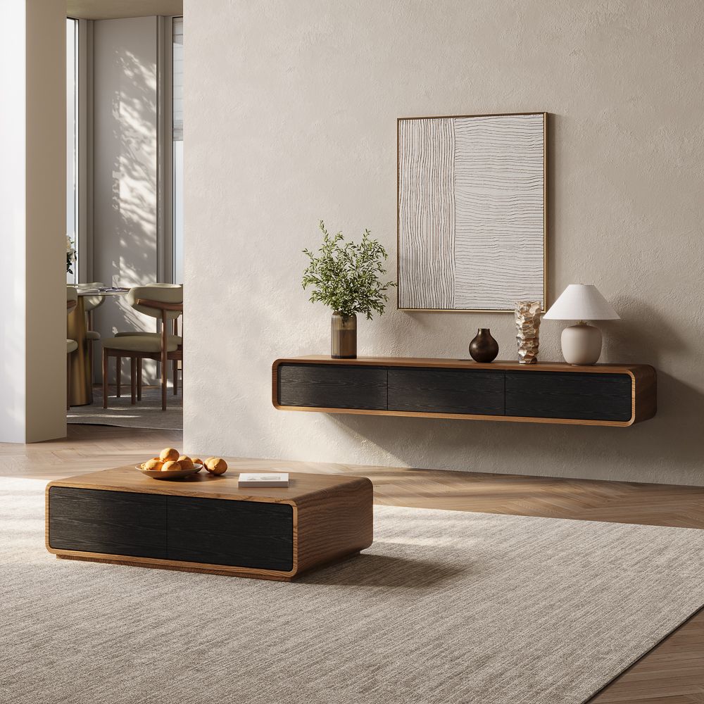 Merrin Minimalist Floating TV Stand - Exclusivia