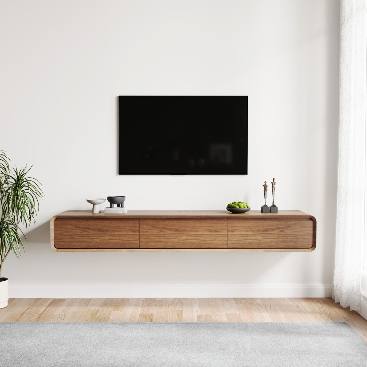 Merrin Minimalist Floating TV Stand - Exclusivia