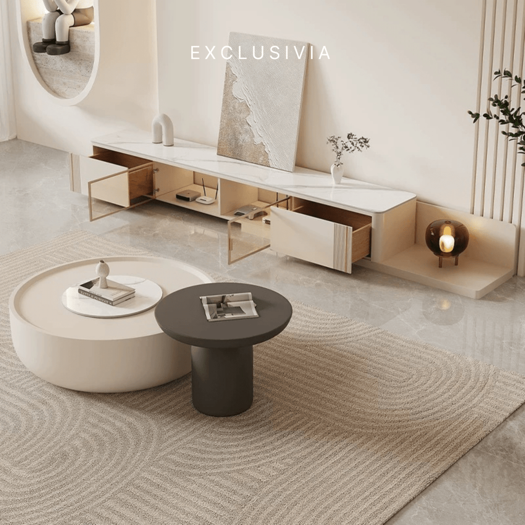 MILANO Extendable TV Console & Coffee Table Set - Exclusivia