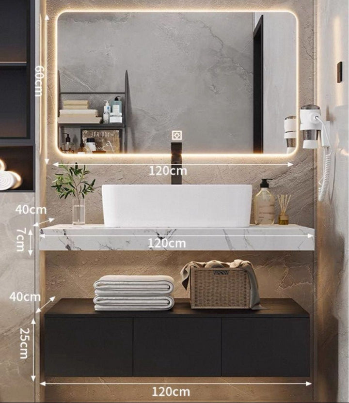 Mira Modern Sintered Stone Vanity Sink - Exclusivia