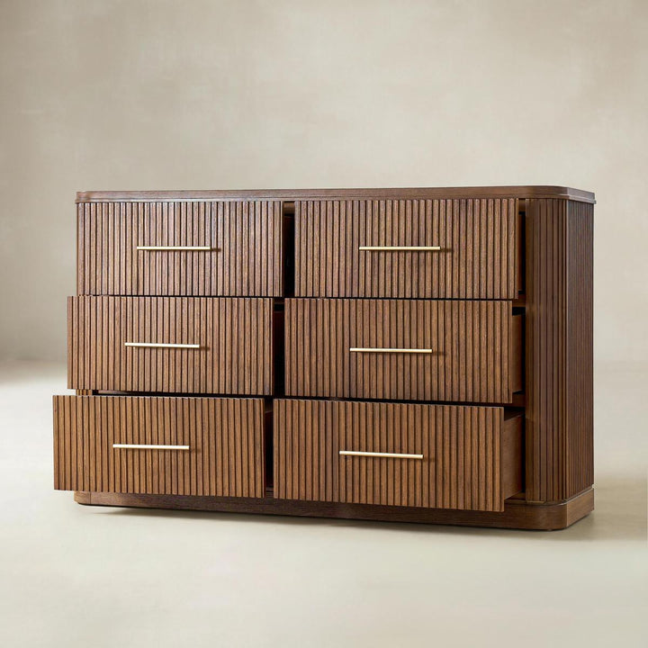 Moduline Wood 6 - Drawer Dresser - Exclusivia