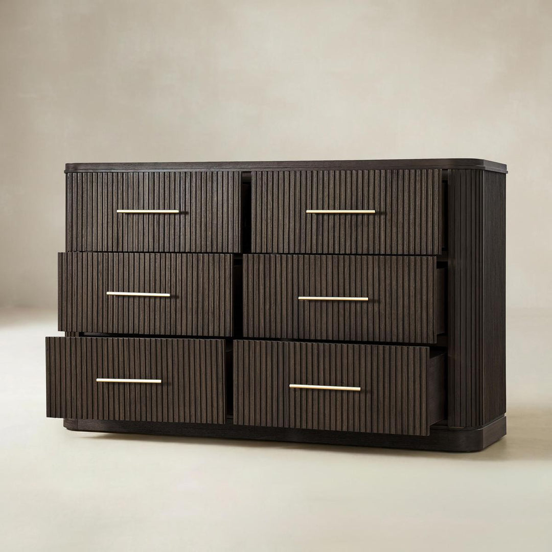 Moduline Wood 6 - Drawer Dresser - Exclusivia