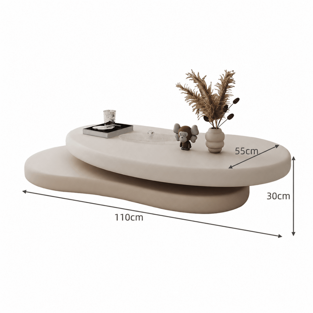 Moku Japandi Swivel Coffee Table - Exclusivia