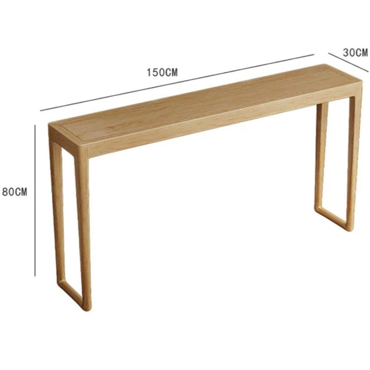 LUMEN Japandi Solid Wood Console Table