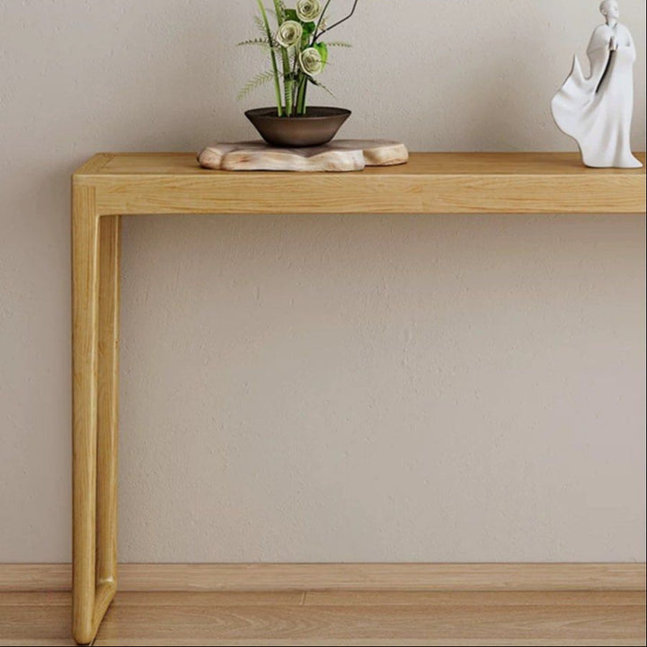 LUMEN Japandi Solid Wood Console Table