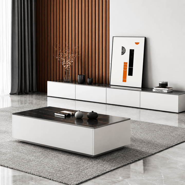 Monolith Solid Wood TV Console - Exclusivia