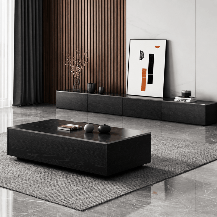 Monolith Solid Wood TV Console - Exclusivia