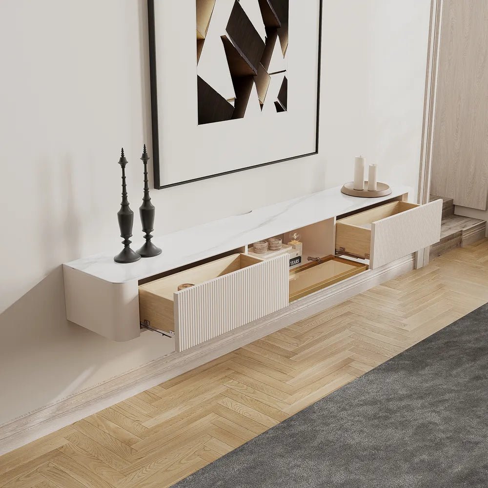 Montreux 180 cm Floating Stone Media Console - Exclusivia