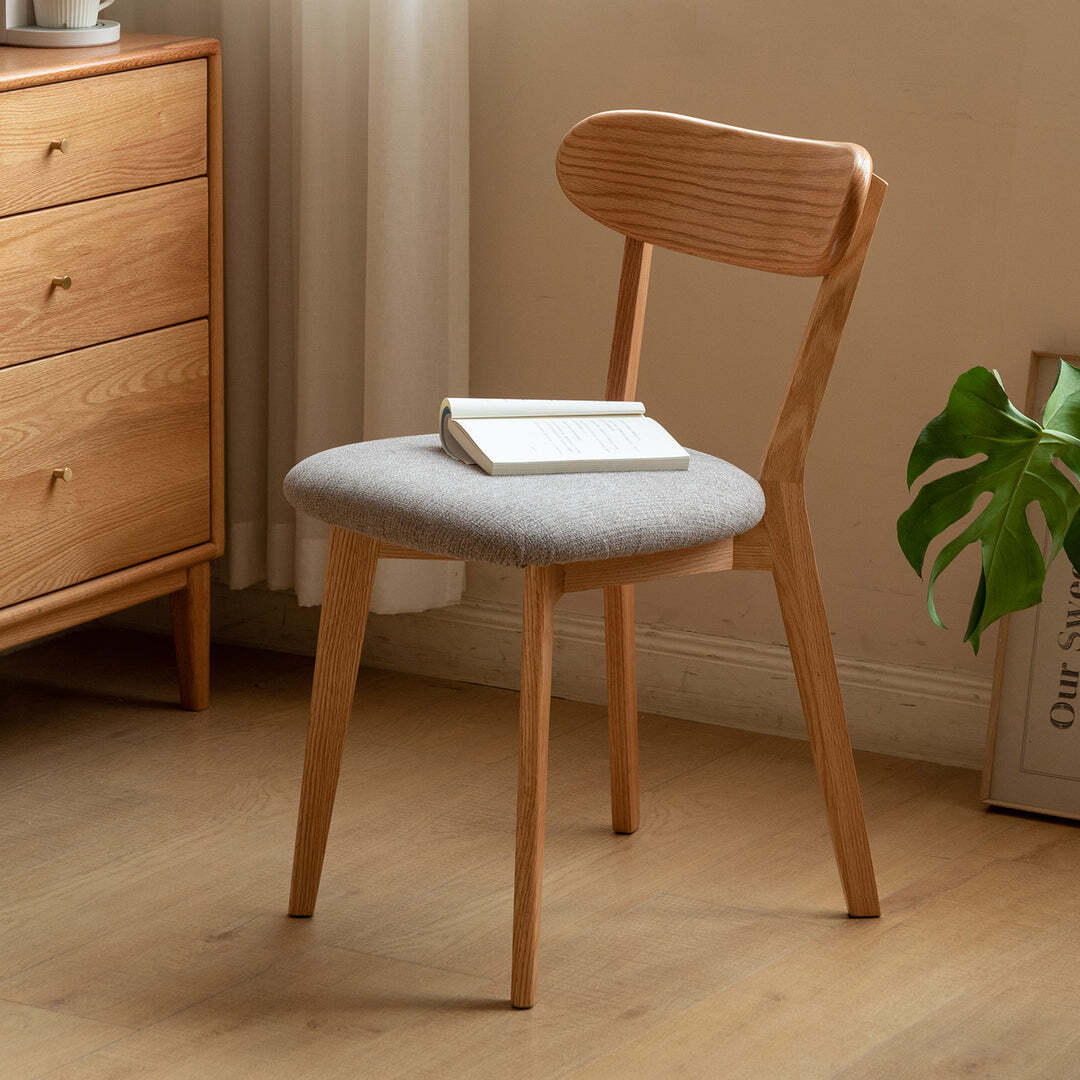 Mora Scandinavian Oak Wood Dining Chair - Exclusivia