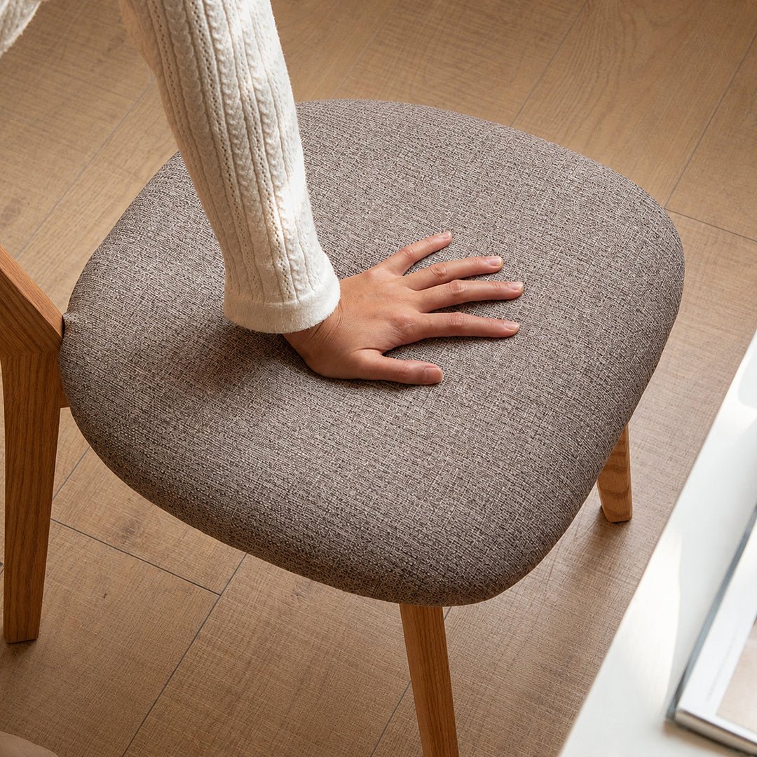Mora Scandinavian Oak Wood Dining Chair - Exclusivia