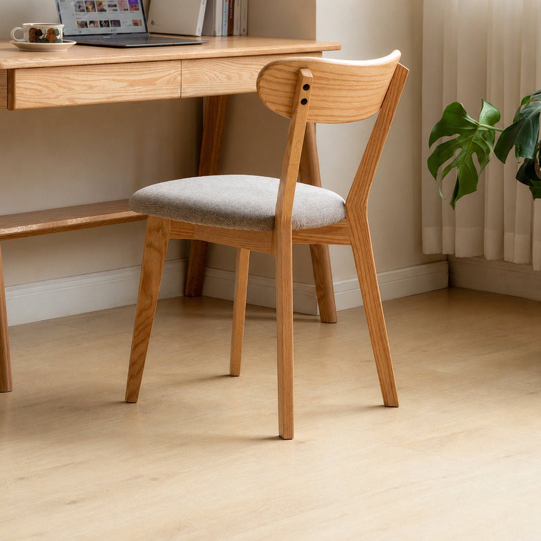 Mora Scandinavian Oak Wood Dining Chair - Exclusivia