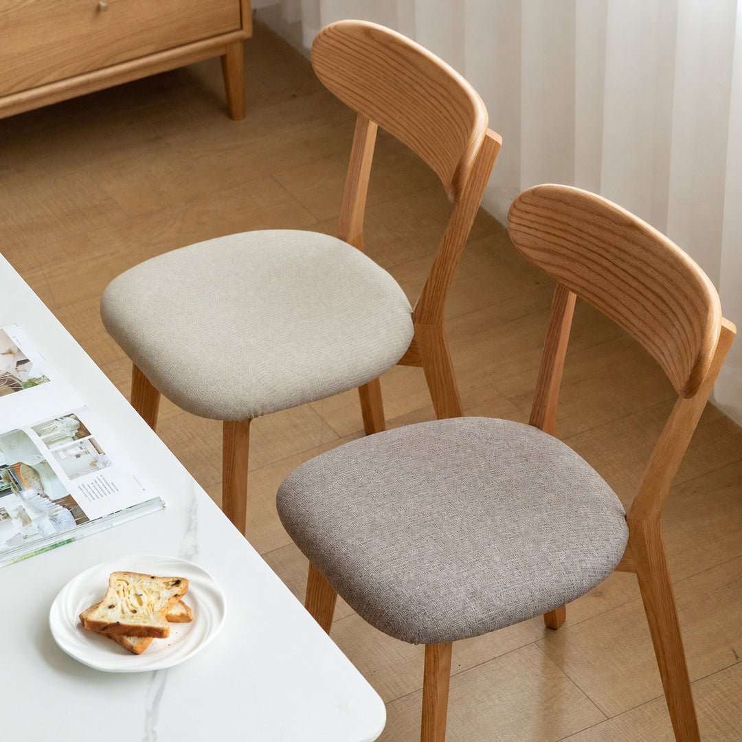 Mora Scandinavian Oak Wood Dining Chair - Exclusivia