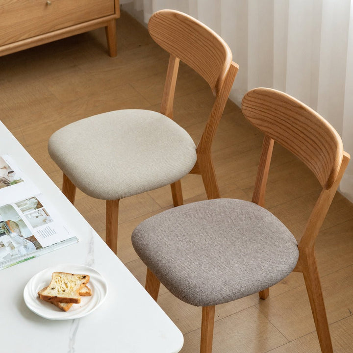 Mora Scandinavian Oak Wood Dining Chair - Exclusivia