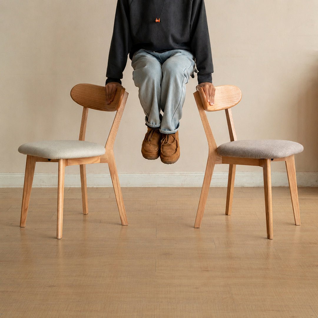 Mora Scandinavian Oak Wood Dining Chair - Exclusivia