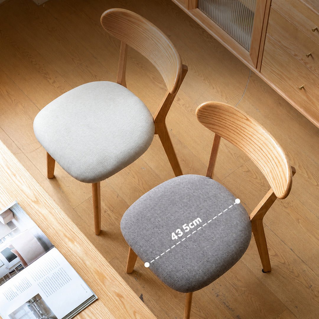 Mora Scandinavian Oak Wood Dining Chair - Exclusivia