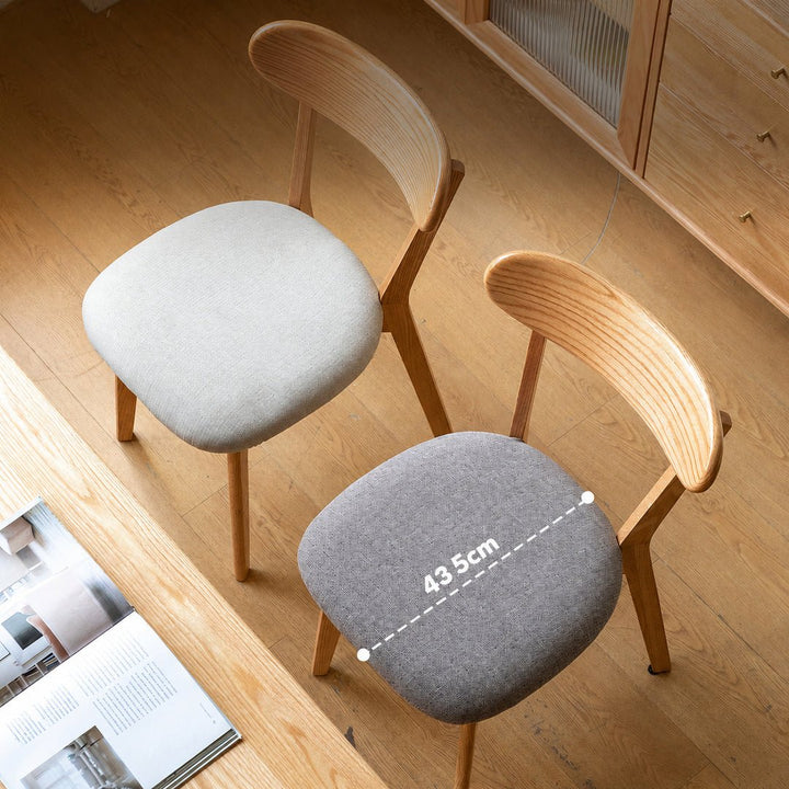 Mora Scandinavian Oak Wood Dining Chair - Exclusivia