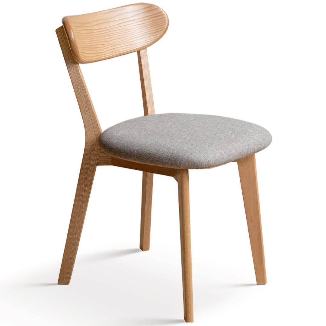 Mora Scandinavian Oak Wood Dining Chair - Exclusivia
