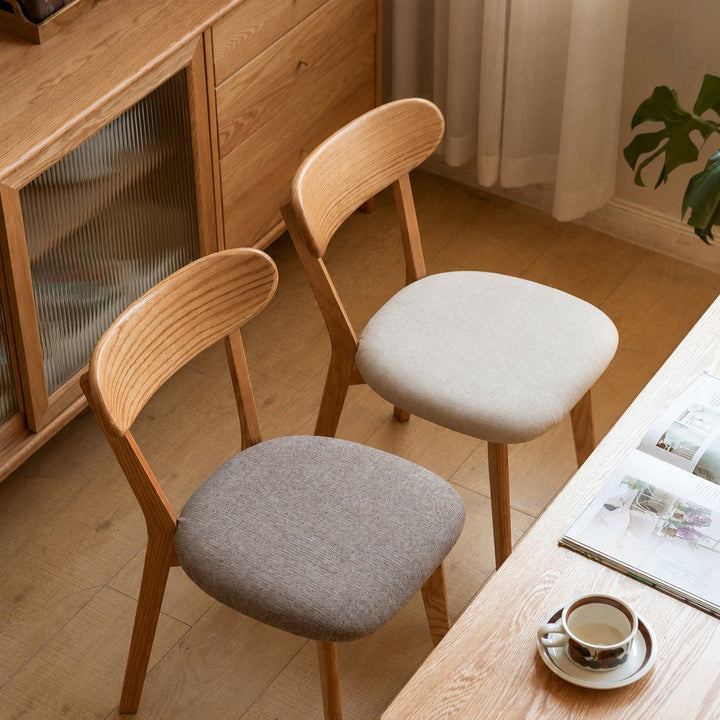 Mora Scandinavian Oak Wood Dining Chair - Exclusivia