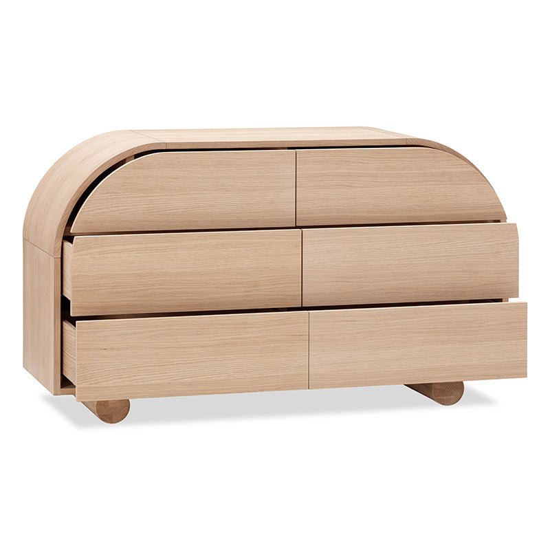 Mousen 6 Drawer Chest, 135 cm - Exclusivia