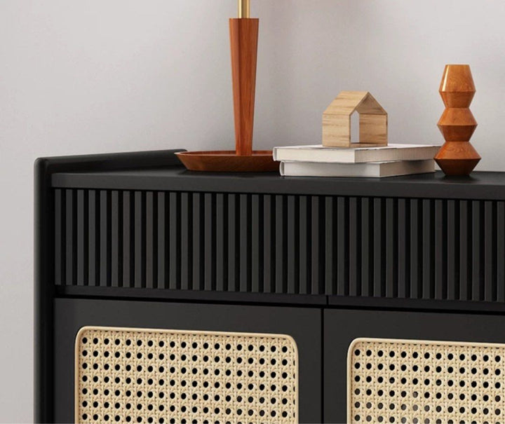 TALUS Rustic Solid Wood Shoe Cabinet
