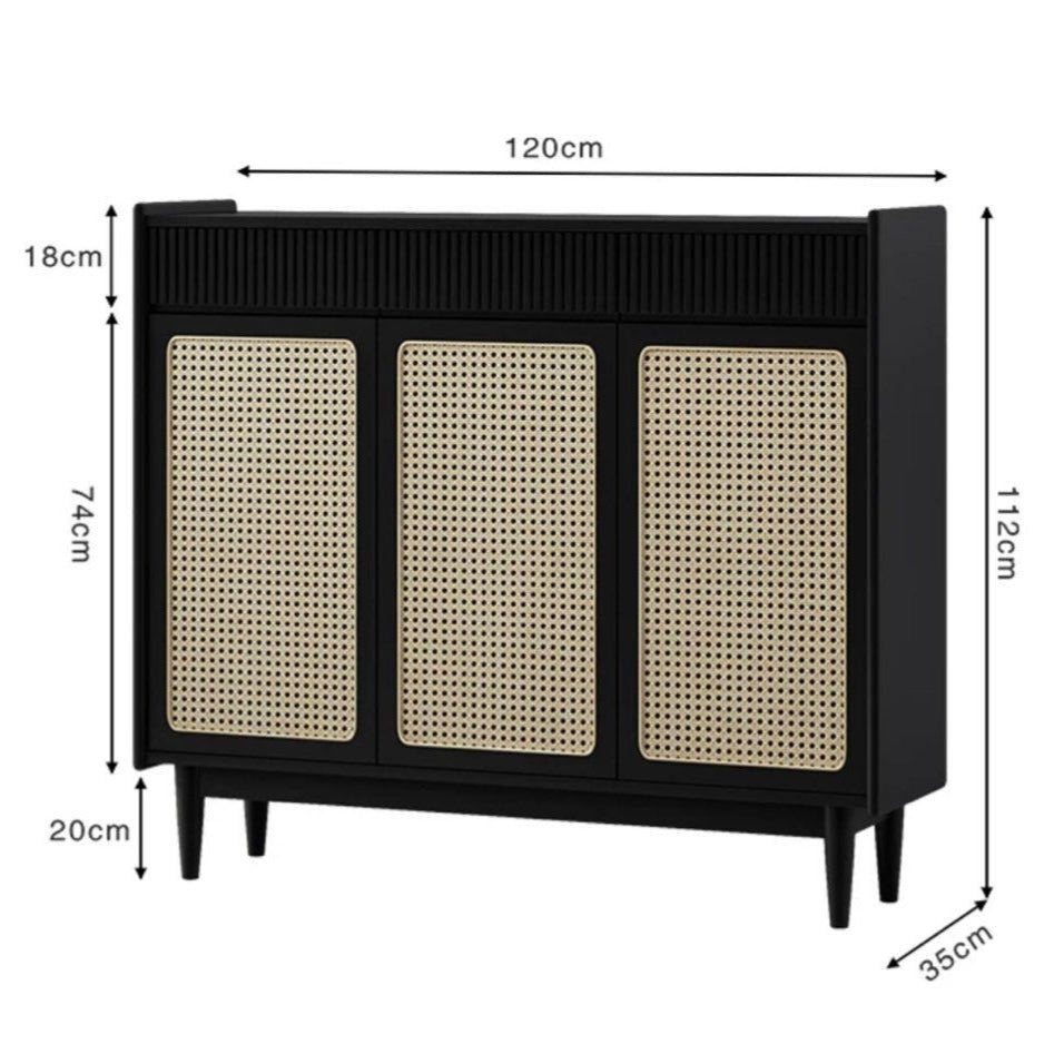 MURAIS Rattan Shoe Cabinet - Exclusivia