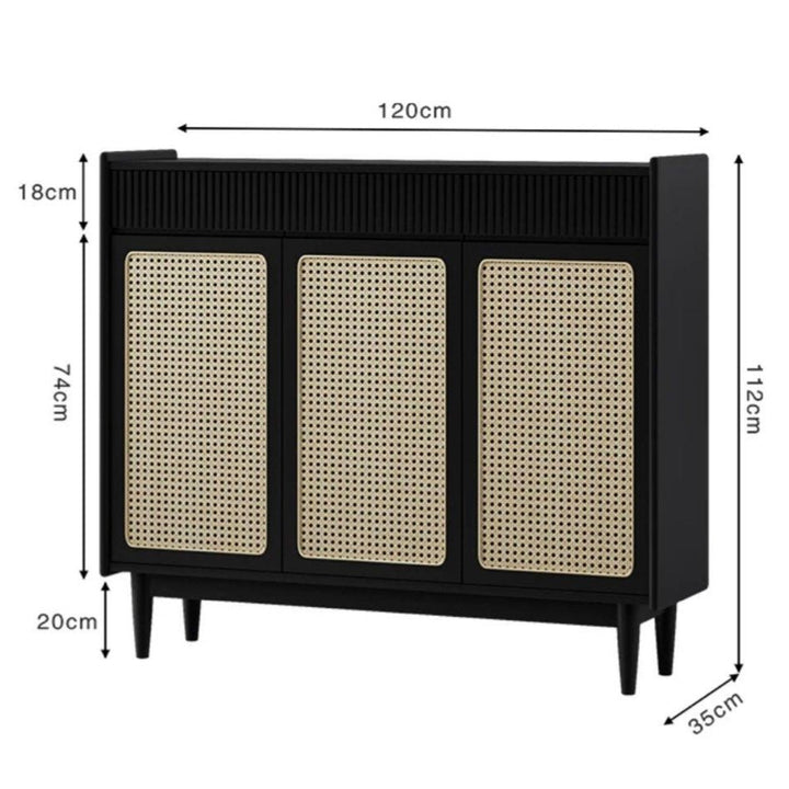 MURAIS Rattan Shoe Cabinet - Exclusivia