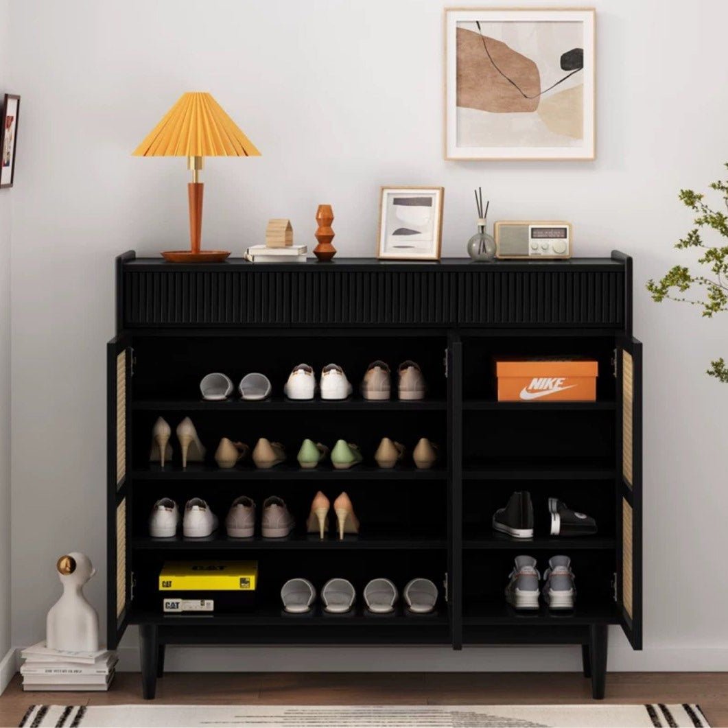 MURAIS Rattan Shoe Cabinet - Exclusivia