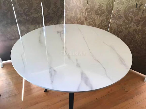 MYRA Contemporary Marble Dining Table - Exclusivia