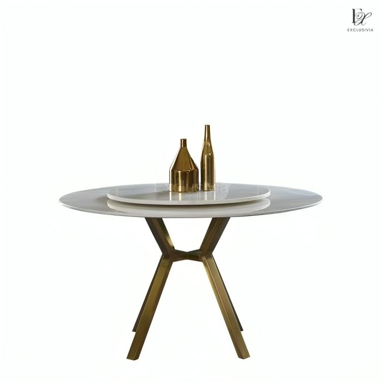 MYRA Contemporary Marble Dining Table - Exclusivia