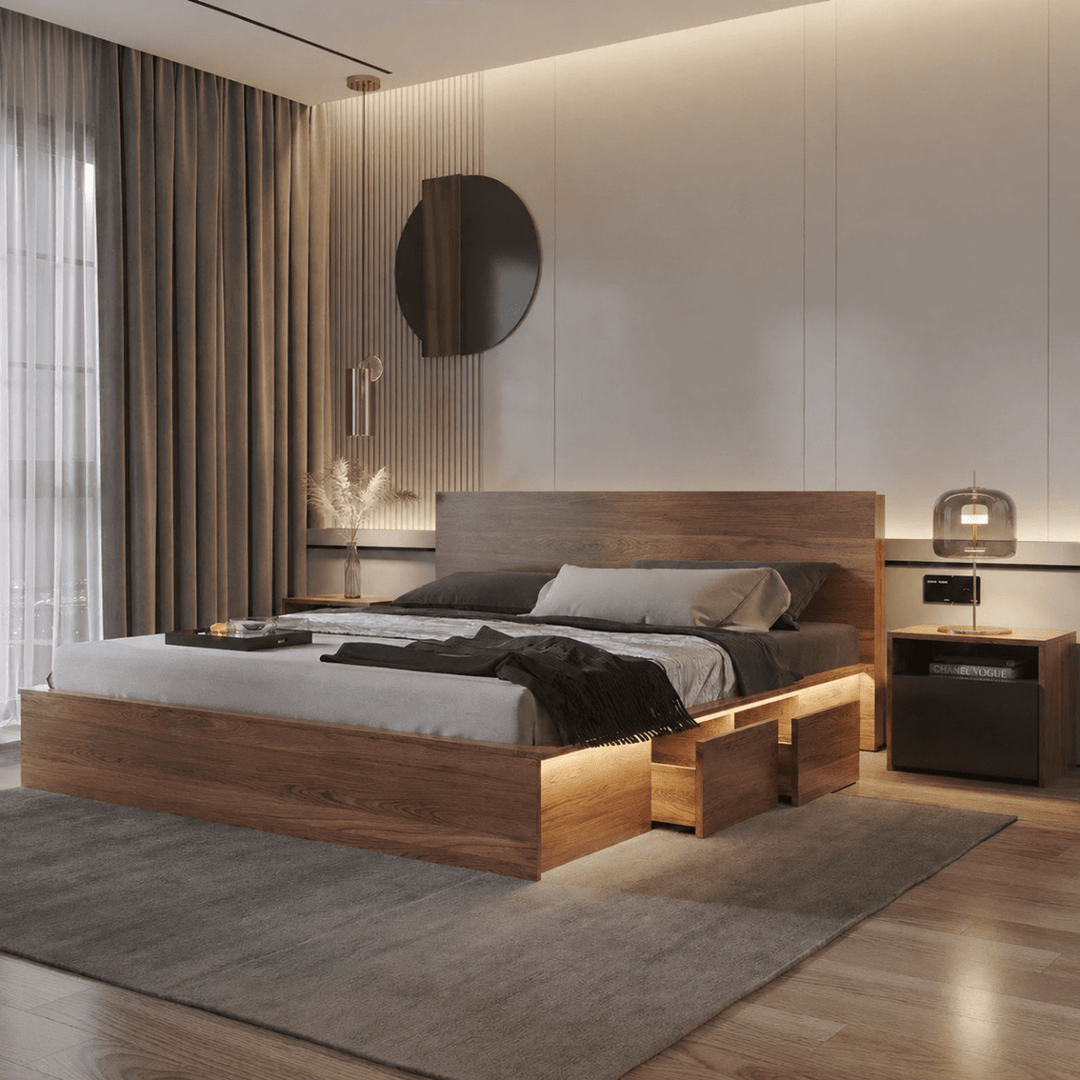 Nara Japanese Storage Bedframe - Exclusivia