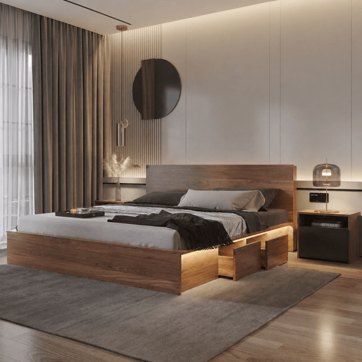 Nara Japanese Storage Bedframe - Exclusivia