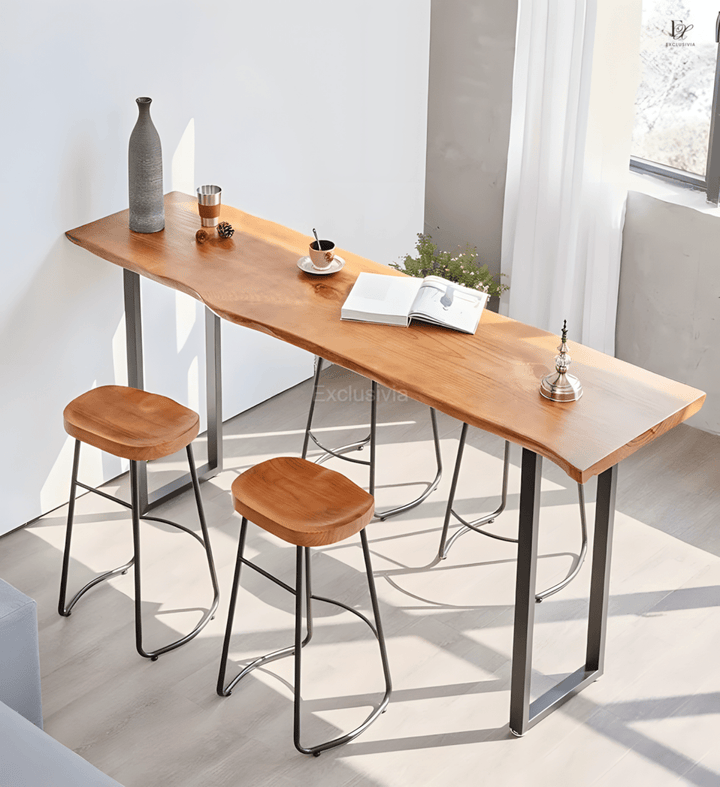NATHAN Bar Table Chair Wood - Exclusivia