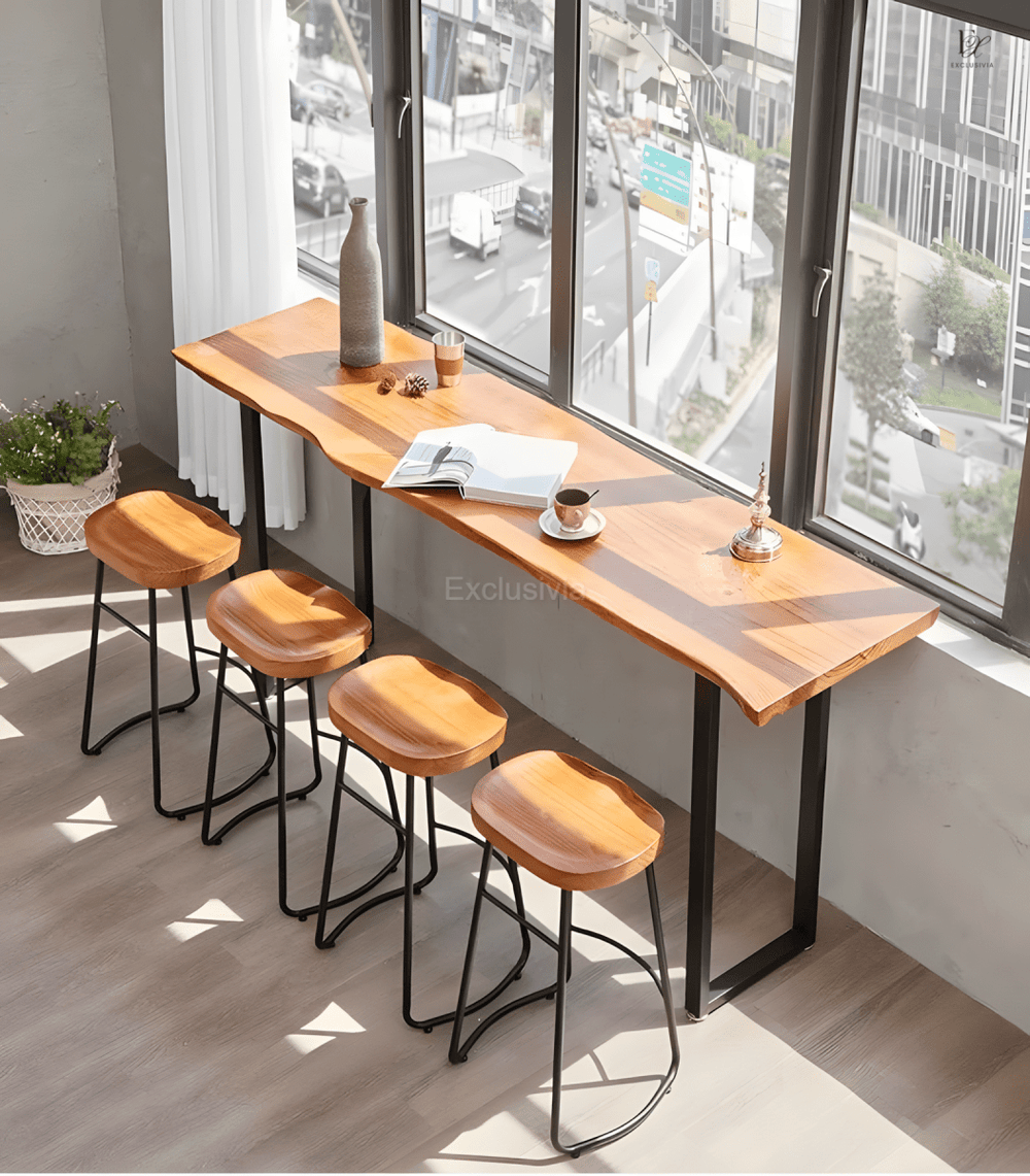 NATHAN Bar Table Chair Wood - Exclusivia