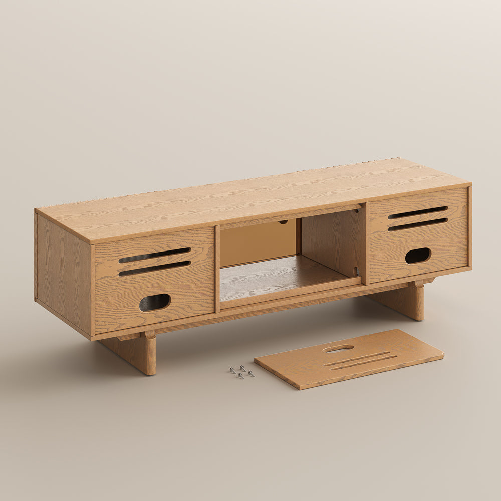 Valmere Mid-Century Fluted Media Console