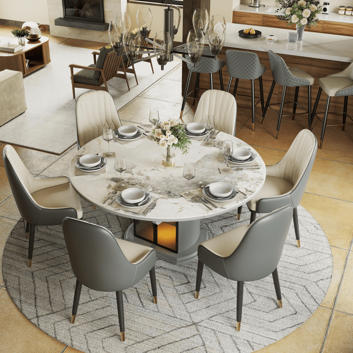 Nerida 61 cm Modern Counter Stools — Set of 2 - Exclusivia