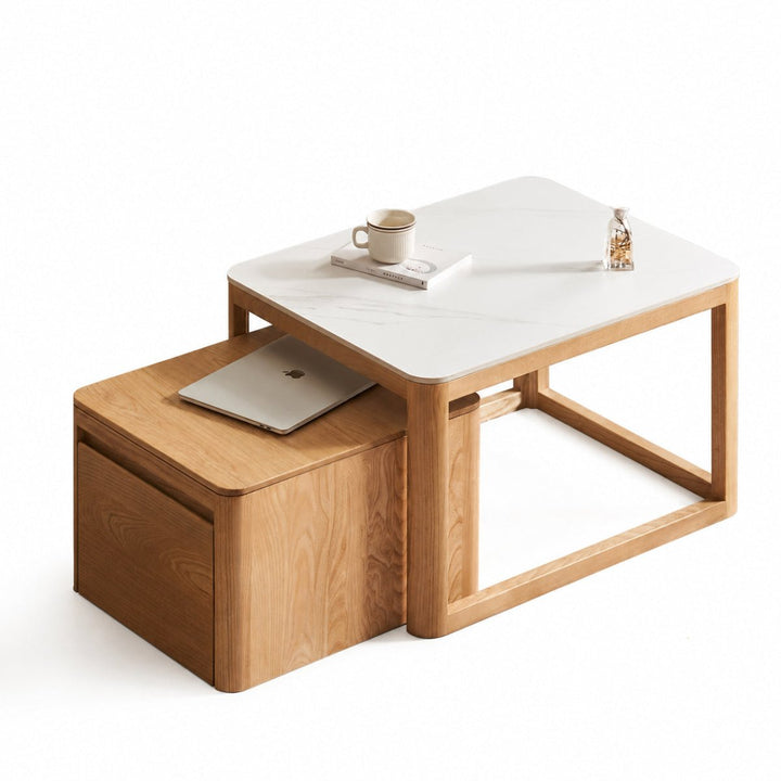 Nero Sintered Stone Coffee Table Set - Exclusivia